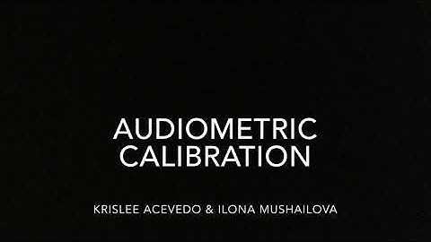 Audiometric Calibration