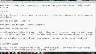 Battlefield 4 FIX FOR LAG ISSUE,FPS DROPS AND STUTTERING ISSUE....100 %  WORKING WITH PROOF...