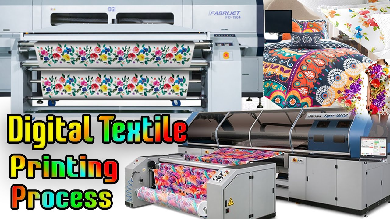 Autonomi eksplosion harpun Digital Textile Printing Process - Direct fabric printing and Sublimation  Printing Step by Step Exp. - YouTube