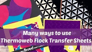 BRAND NEW TREND: Thermoweb Flock Transfer Sheets:  creativation 2019