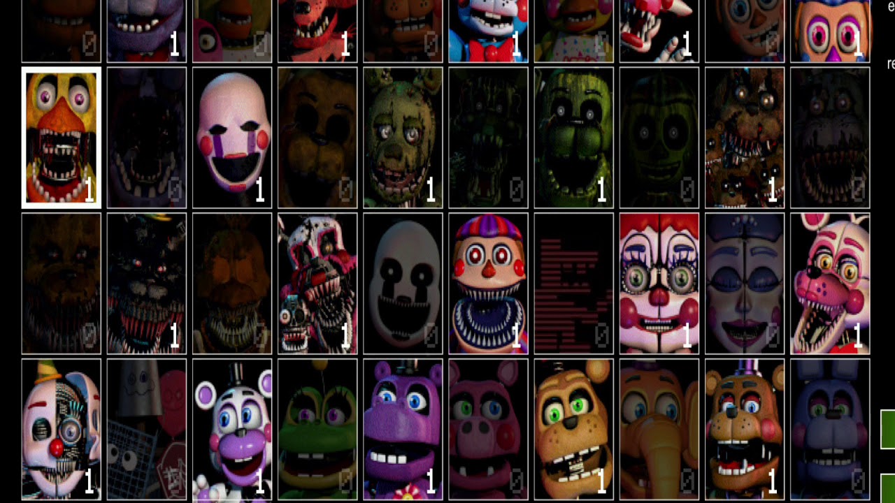 My OWN fnaf ultimate custom night levels ep 1 YouTube