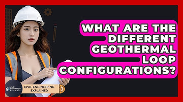What Are The Different Geothermal Loop Configurations? - Civil Engineering Explained
