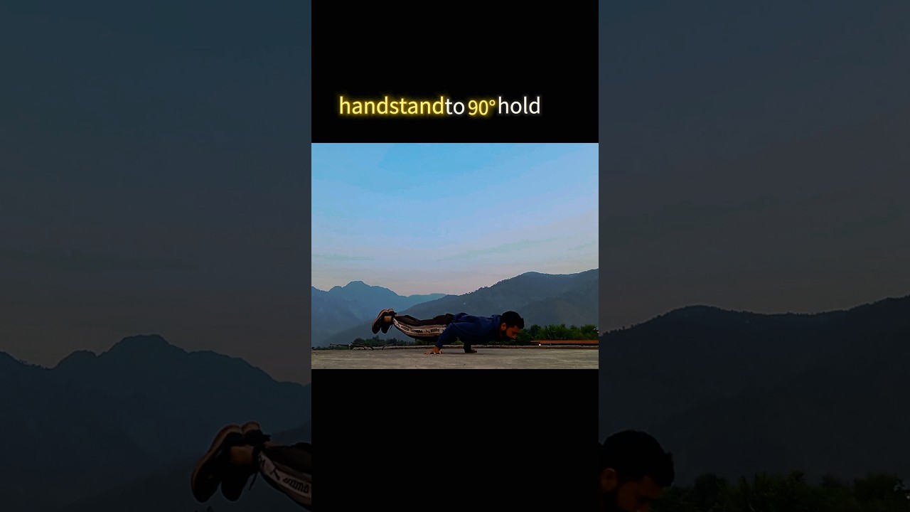handstand pushup to 90° hold!!      