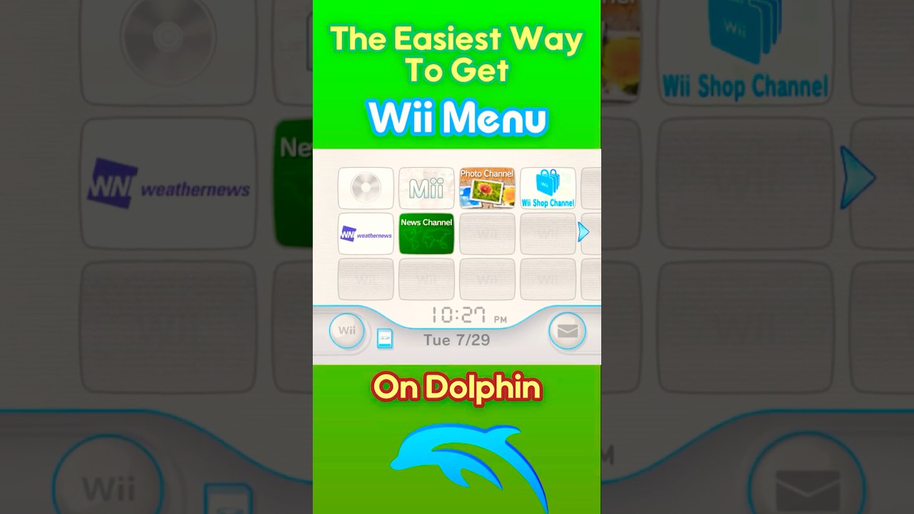 Easiest Way to Get Wii Menu on Dolphin!