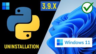 how to uninstall python 3.9 from windows 11 or windows 10