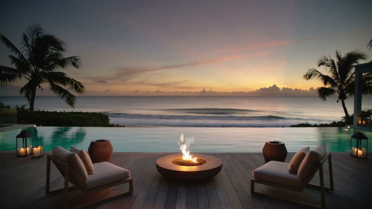 Sunset Grotto Lounge 🌴 Deep House Ambience for Relaxation & Focus