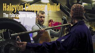 Custom Halcyon Chopper Build Hand Building The Frame