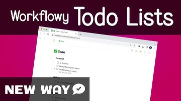 Workflowy in 2023 Todo Lists Tutorial