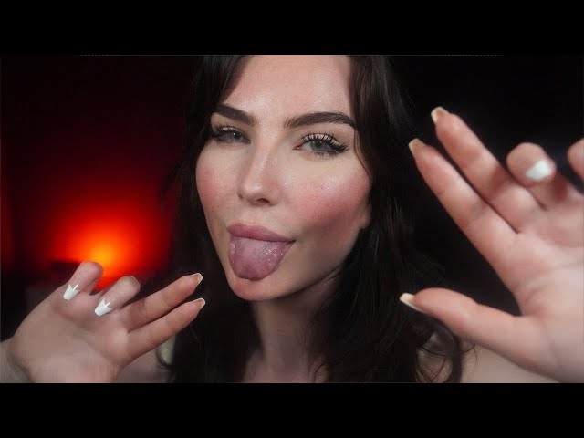 ASMR Spit Painting You ~ Intense Mouth & Finger Sounds (SENSITIVE)