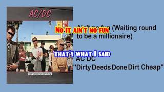 Watch AC DC Aint No Fun waiting round To Be A Millionaire video