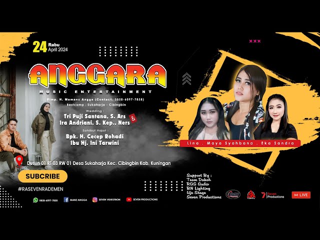 🔴 Live ANGGARA MUSIC - Sukaharja || Wedding Tri Puji Santana & Ira Andriani || 24 April 2024 class=