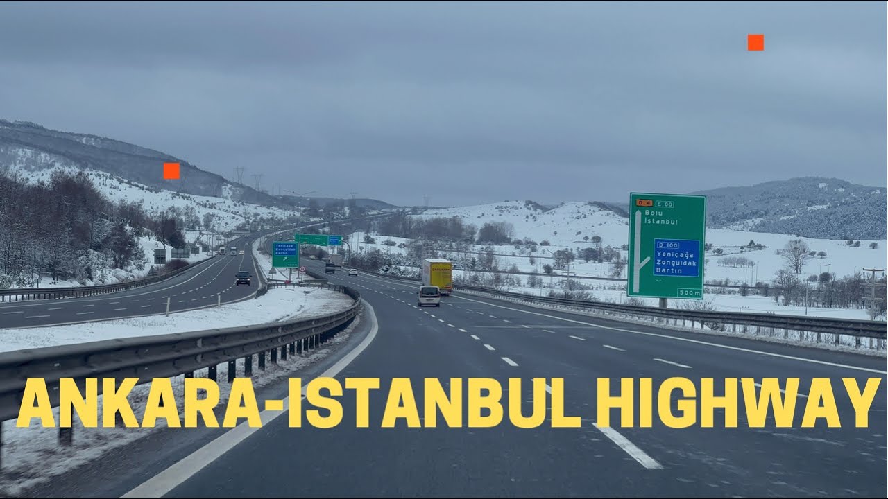 Driving from Ankara to Istanbul in Winter ❄️ | Most Beautiful Highway in Turkey!