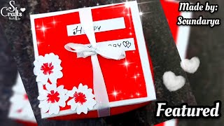 Handmade Explosion box | Featured | Handmade card ideas | cardmaking | birthday gift ideas |S Crafts