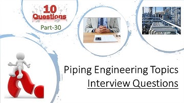 Part 30 II Interview Questions II Piping Engineering II Introduction