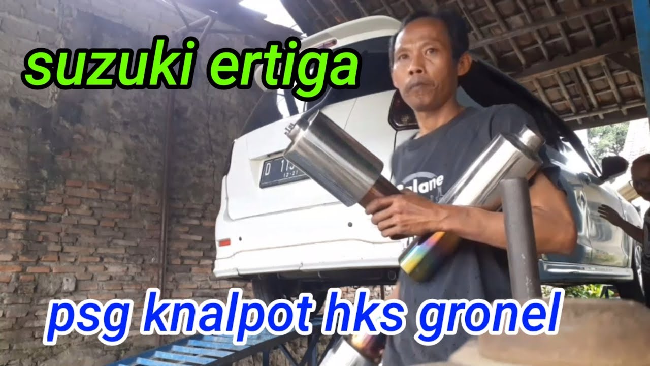 suzuki ertiga pasang knalpot racing hks gronel pelangi@cp knalpot