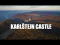 Karlštejn Castle (Autumnal Aerial Footage)
