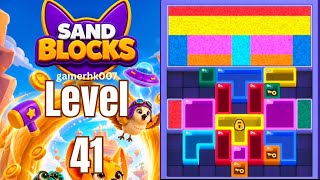 Sand Block Level 41 Walkthrough Solution 