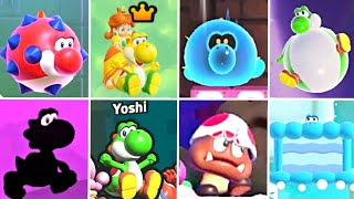 Super Mario Bros Wonder - All Yoshi Power-Ups & Transformations {Comparison}