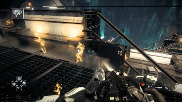Killzone: Shadow Fall - Chap 9 The Destroyer: Clear Container Deck, BLR08 Hadra MRL Minigun Combat