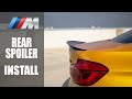 How to install f80 m3 m performance carbon fiber rear spoiler