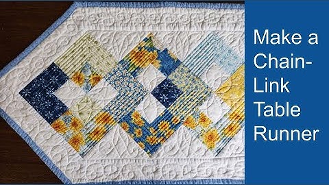Make a Chain Link Table Runner