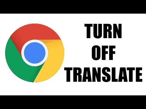 Video: How To Disable Google Translate