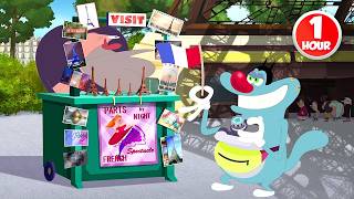 Oggy in Paris! | OGGY TV | 1 Hour Compilation | New Episodes in HD