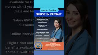 Kuwait Direct Moh vacancies available for Gnm / Bsc nurses with 3 yrs experience (male and female)