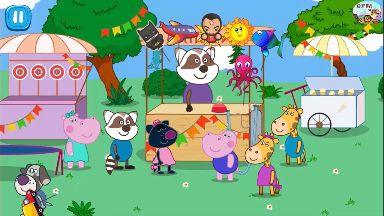 Gấu trúc đi chơi công viên - kiki and miumiu - hippo - chiptv