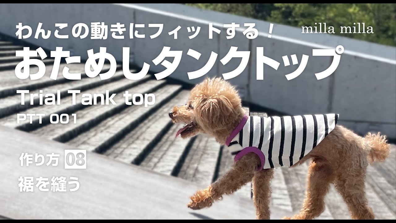 How to make a dog clothes tank top [Free dog wear patterns] - YouTube