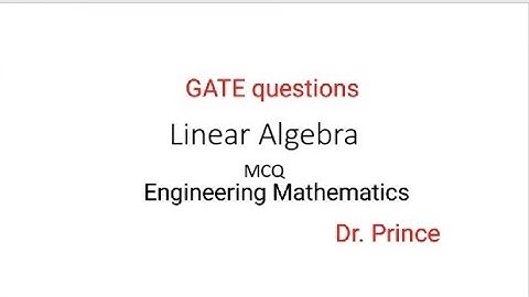 Linear Algebra MCQ