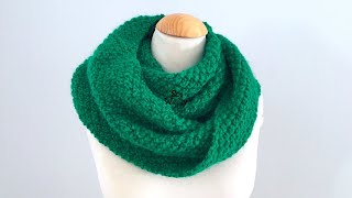 How to knit an Infinite Cowl in Irish Moss stitch (to celebrate St. Patrick’s Day) So Woolly