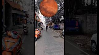 How do you feel when the fireball passes the earth🌎3D Special Effects| 3D Animation #shorts