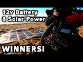 Portable Solar &amp; Battery Power Giveaway WINNERS