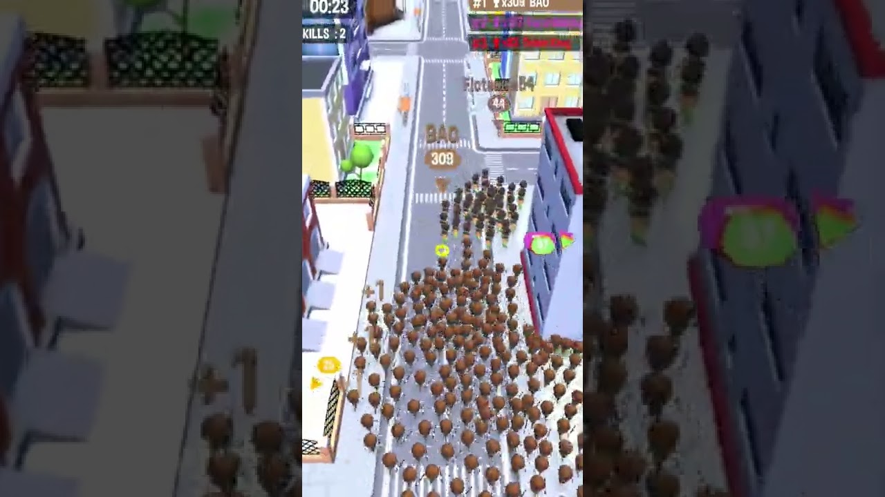 Crowd city!👮‍♂️🏃🤠😌Gameplay 🎮Max level Run  game in (Android-IOS)