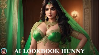 [4K] AI ART indian Lookbook Model | Al Art video | Plus Size Models |  Indian Models AI Art  ai