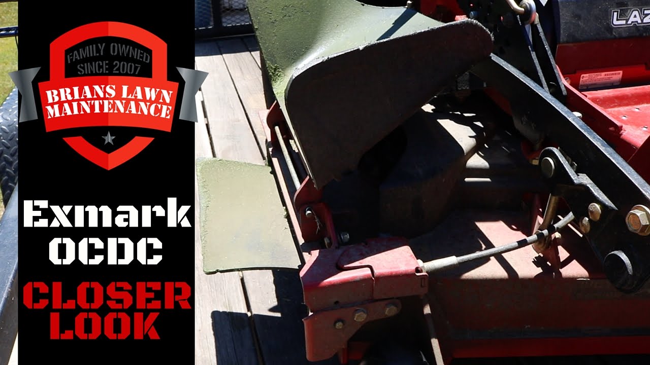 Exmark Lazer Z X Series OCDC Chute Blocker - In Depth Closer Look How It Works lawn care service rochester mn