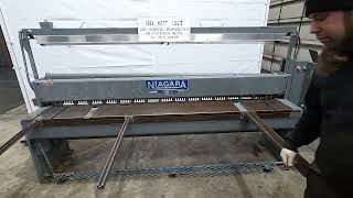 SKU 230912 Niagara 8' x 14GA Mechanical Squaring Shear 208/480V 3Ph Damaged