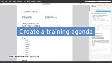 Create a training agenda  | Generative AI for Enterprise Content by Fishbowl Solutions