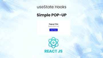 React JS Simple Popup using useState React JS Hooks