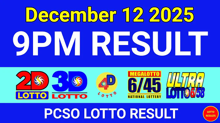 9PM Lotto Result Today December 12, 2025 | Swertres EZ2 #3Dlotto