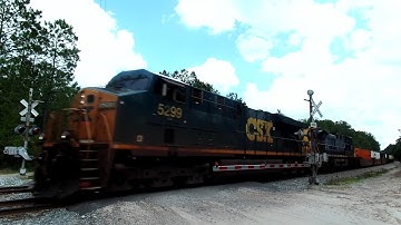 CSX Intermodal Train Coming In Going Out