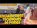 Enchanement techniques de poings kizami gyaku tsuki par mickael serfati lors venum karate seminar 4