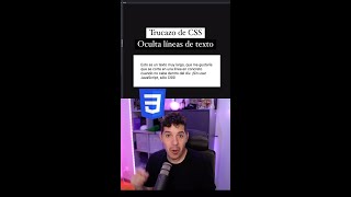 ¡Trucazo de CSS para ocultar líneas de texto que no caben en un espacio! 🎨 Olvídate del JavaScript
