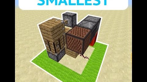 Fastest SMALLEST hidden crafting bench in Minecraft!