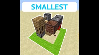 Fastest SMALLEST hidden crafting bench in Minecraft!