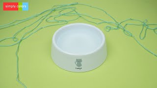 Voerbakje Of Drinkbakje Met Naam Simply Colors