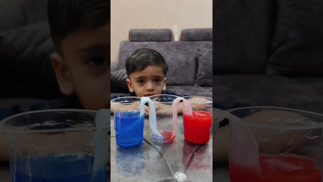 Tissue paper science experiment 