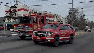 *STRUCTURE FIRE* Member Of The Lacey Township PD And Forked River FD Responding To A Reported Fire 