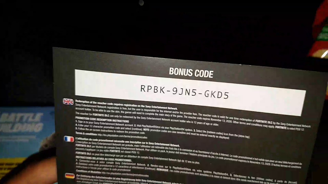 stå på række At vise Udgangspunktet Fortnite ps4 bonus code ps4 Fortnite 😎😎😎😎😎 - YouTube